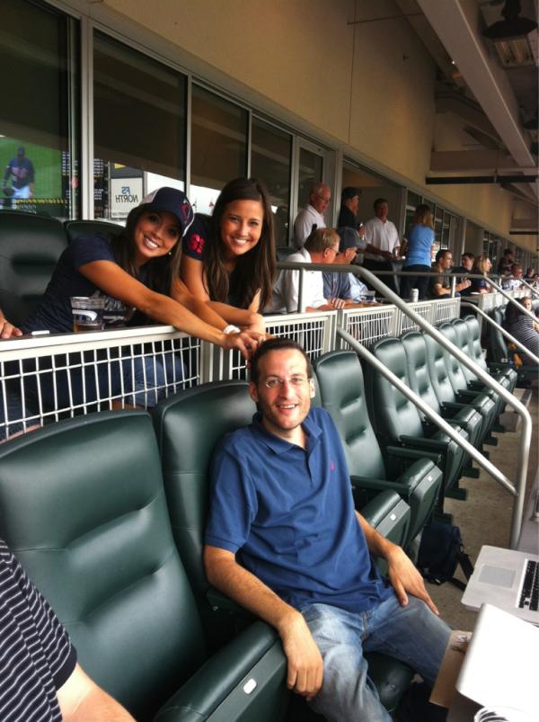 Spending a day off from baseball writing at the ballpark, courtesy of FSN »   » Aaron Gleeman's Baseball and Minnesota Twins Blog