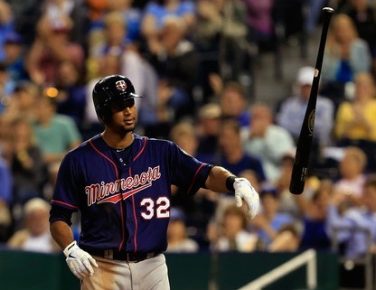 Minnesota Twins Aaron Hicks (32) during a game against the