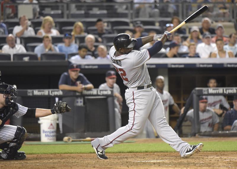 Fans marveled at Giancarlo Stanton squishing baseball with HR swing